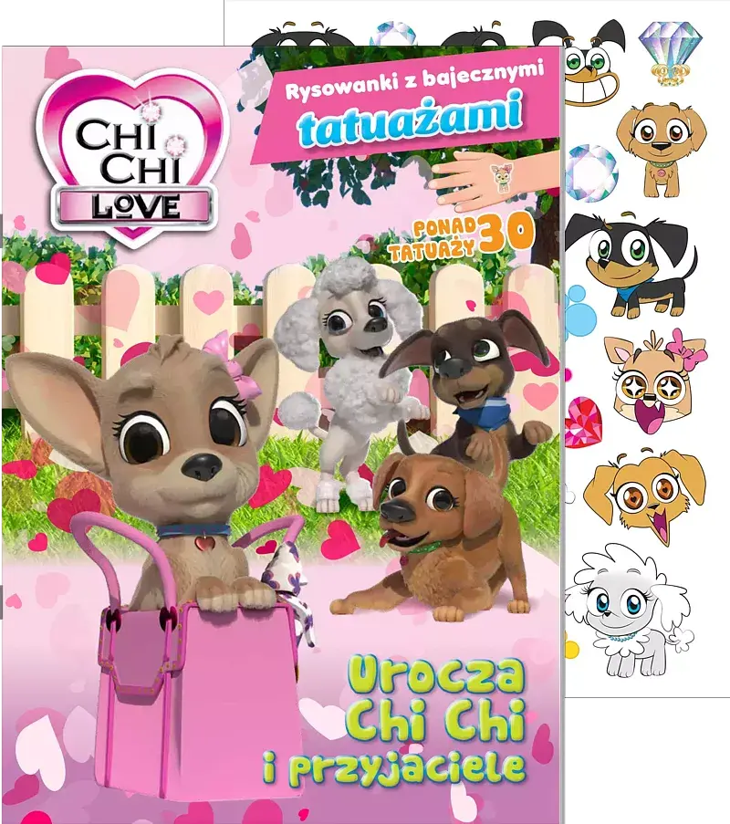 Chi chi love. Rysowanki z bajecznymi tatuażami cz. 1 Urocza Chi Chi i przyjaciele