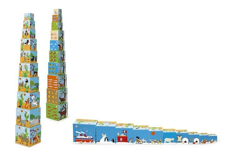 Piramida edukacyjna Zwierzęta Świata II 10 elementów Scratch