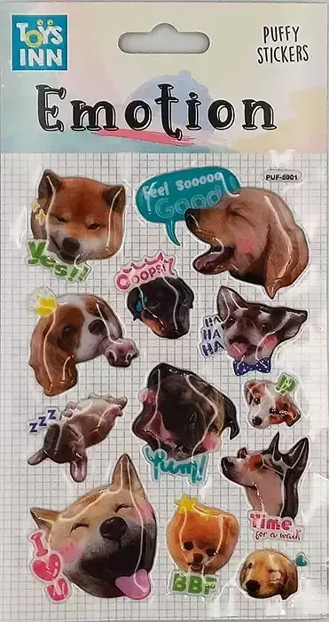 Naklejki Emotions Psy 12 sztuk