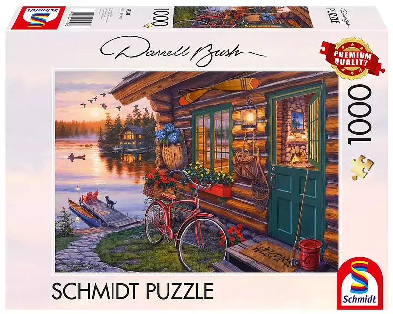 Puzzle 1000 pq domek nad jeziorem darrel bush 112719