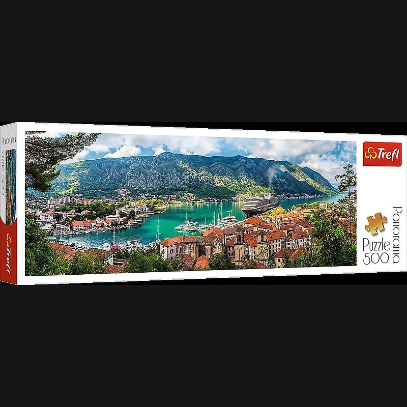 Puzzle 500 panoramiczne kotor czarnogóra 29506