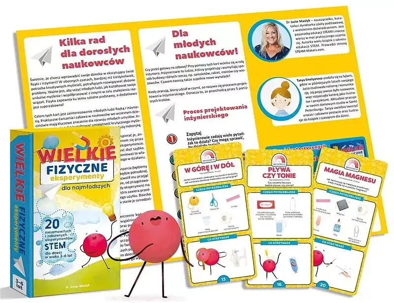 Wielkie fizyczne eksperymenty dla najmłodszych! 20 niesamowitych i zabawnych eksperymentów stem dla dzieci w wieku 3-6 lat