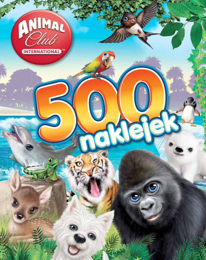 Animal Club 500 naklejek
