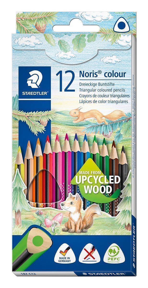 Kredki ołówkowe trójkątne noris colour wopex 12 kolorów staedtler