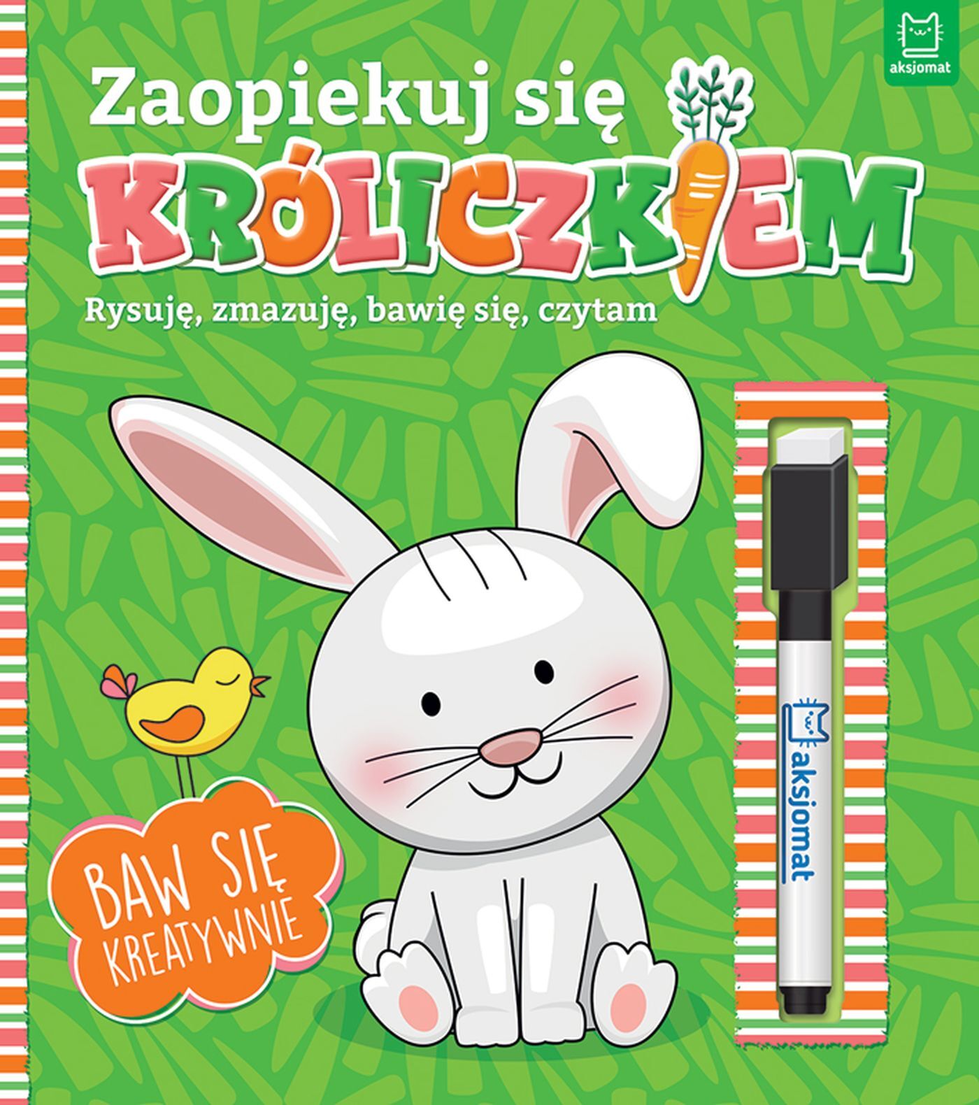 Zaopiekuj się króliczkiem. Rysuję, zmazuję, bawię się, czytam. Interaktywna książeczka dla dzieci