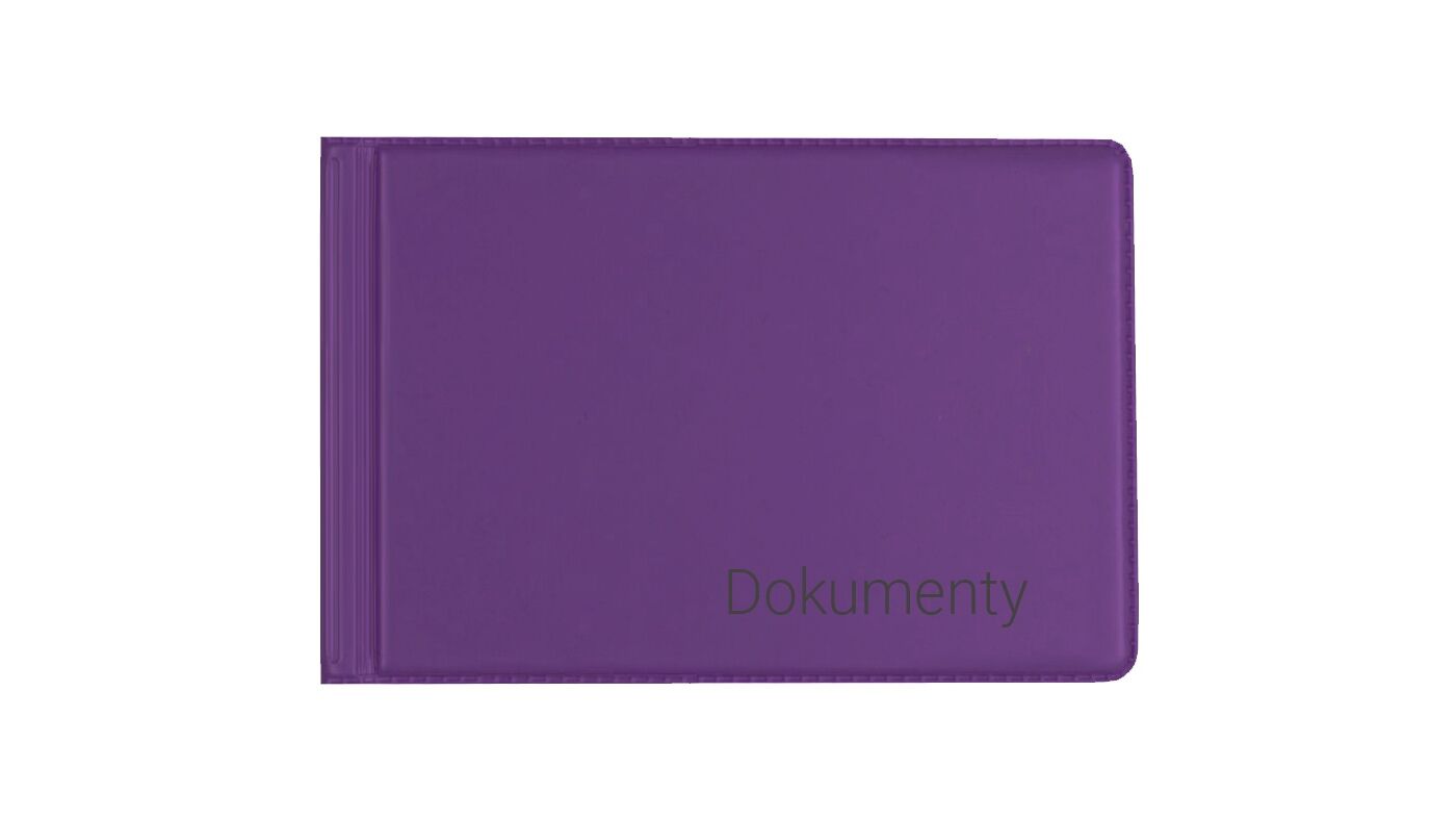 Okładka na dokumenty małe violet
