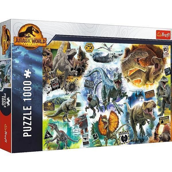 Puzzle 1000 Na tropie dinozaurów Jurassic World