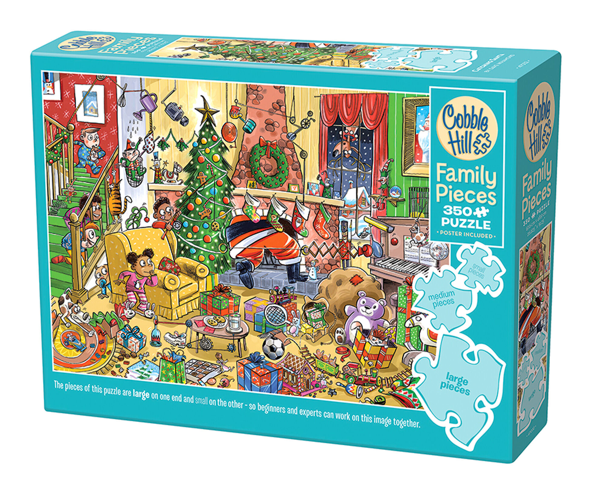 Puzzle 350 Jak złapać Świętego Mikołaja?