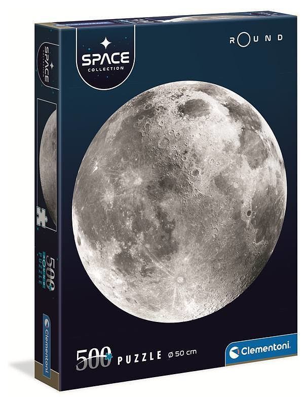 Puzzle okrągłe 500 Space Collection Księżyc