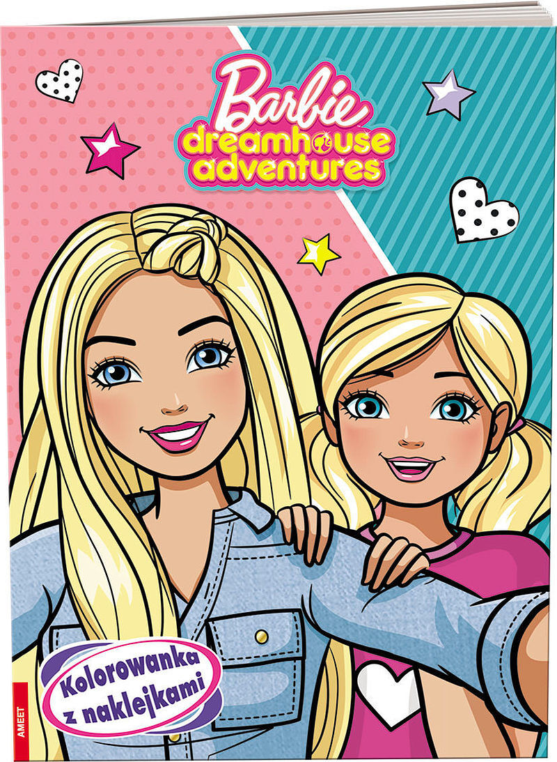 Barbie dreamhouse adventures kolorowanka z naklejkami na-1202