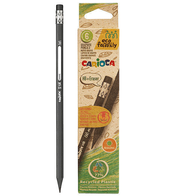Ołówek hb ecofamily  6 szt. Carioca 43091