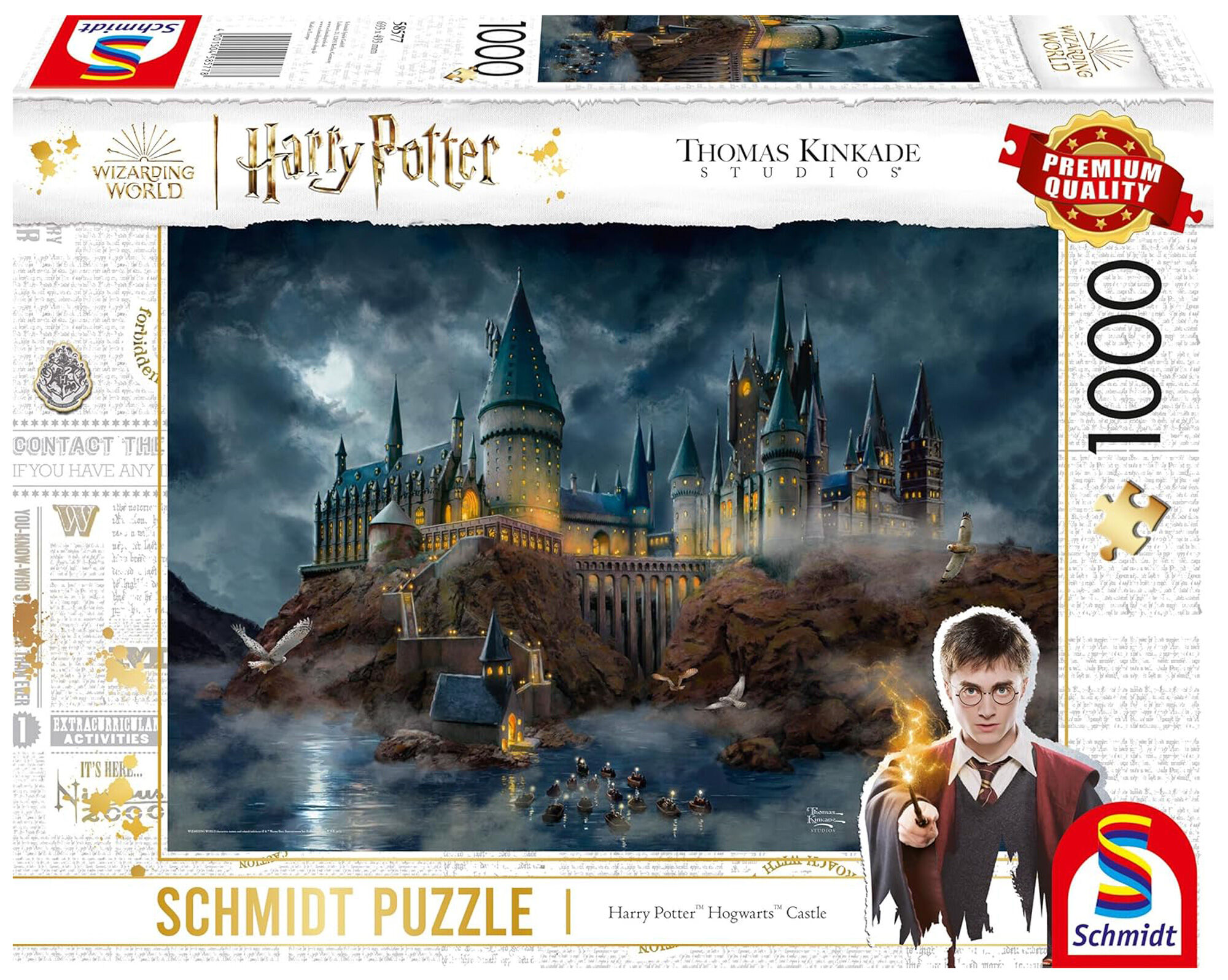 Puzzle 1000 PQ T.Kinkade Harry Potter Hogwart 113475