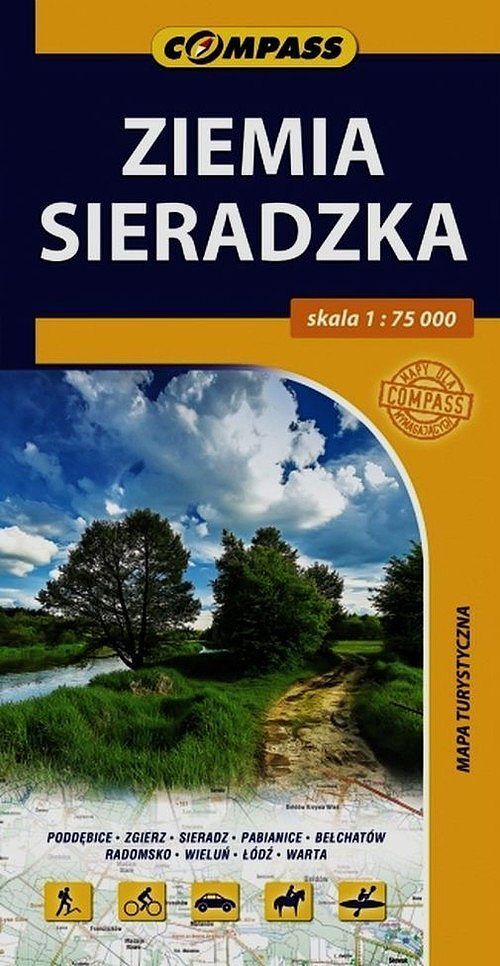 Ziemia Sieradzka. Mapa turystyczna w skali 1:75 000