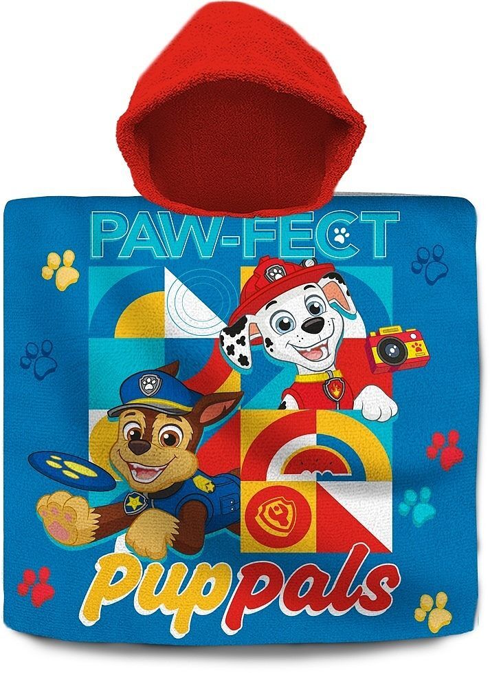 Poncho kąpielowe paw patrol 120x60 cm pw19924