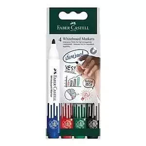 Marker do tablic suchościeralnych faber-castell 4 kolory