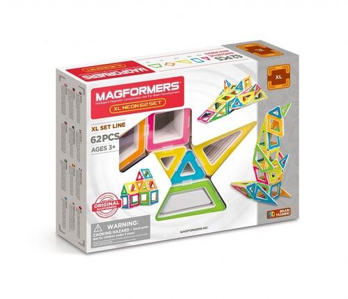 Magformers XL Neon 62 elementy