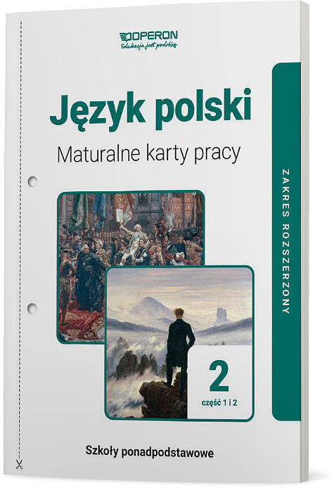 Język polski maturalne karty pracy 2 część 1 i 2 liceum i technikum zakres rozszerzony linia i