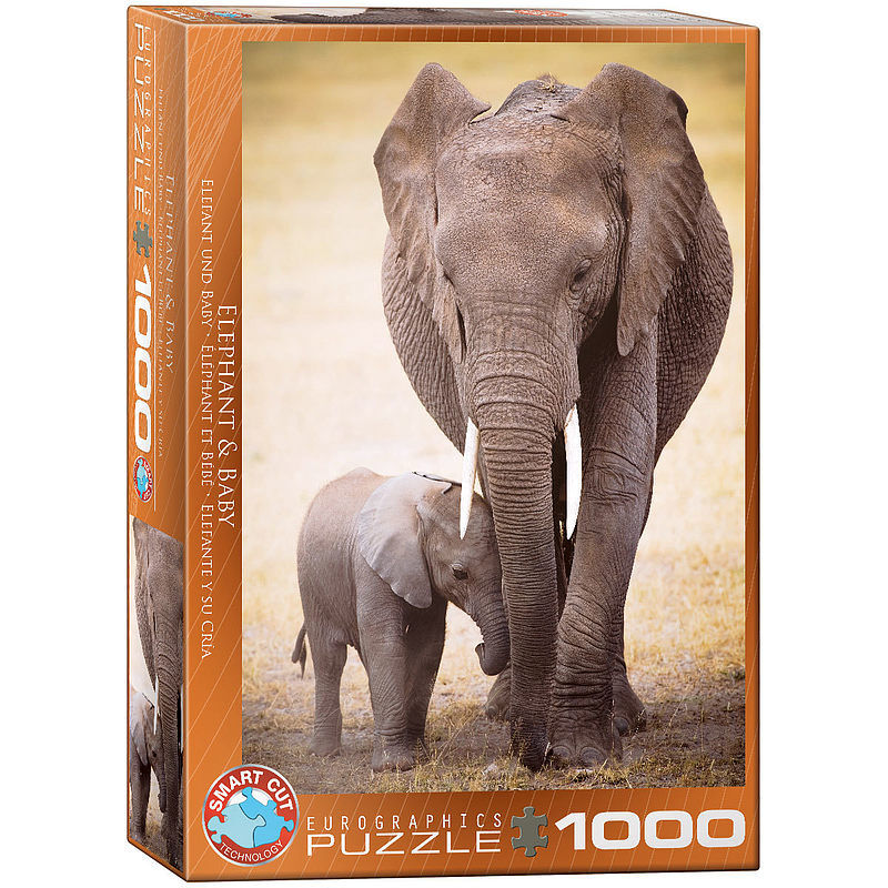 Puzzle 1000 słonie 6000-0270