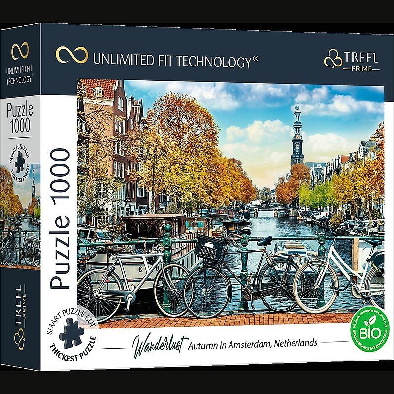 Puzzle 1000 Autumn in Amsterdam, Netherlands