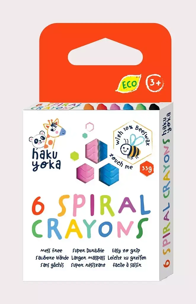 Kredki spiralne 6 kolorów