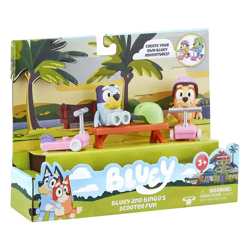 Figurki zestaw jazda na hulajnodze bluey blu13085