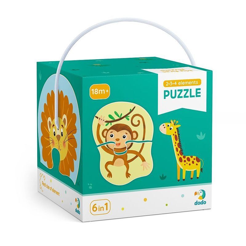 Puzzle 2-3-4 elementy zwierzęta dop300153
