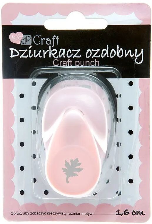 Dziurkacz ozdobny dąb 1,6cm mix
