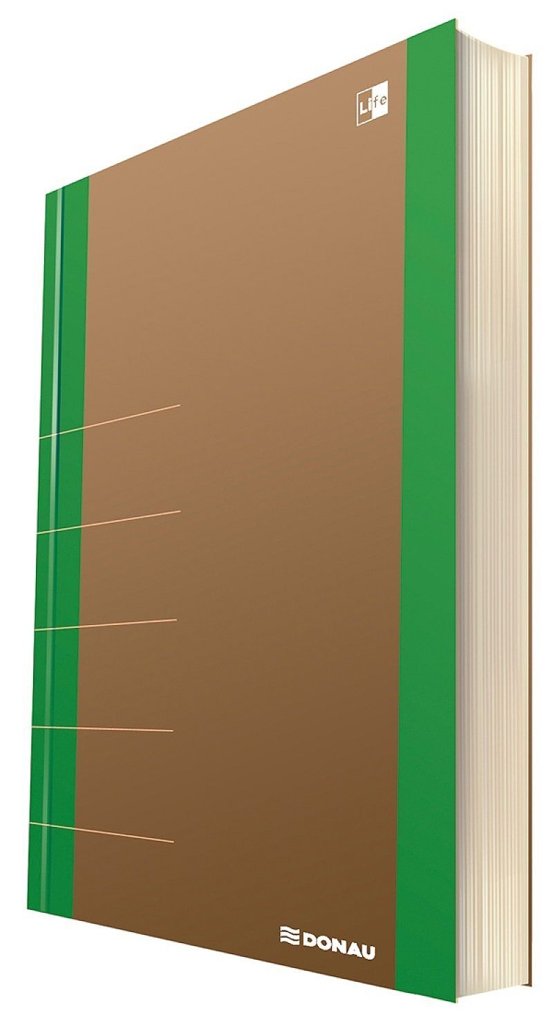 Notatnik donau life organizer 80 kartek zielony 165x230mm
