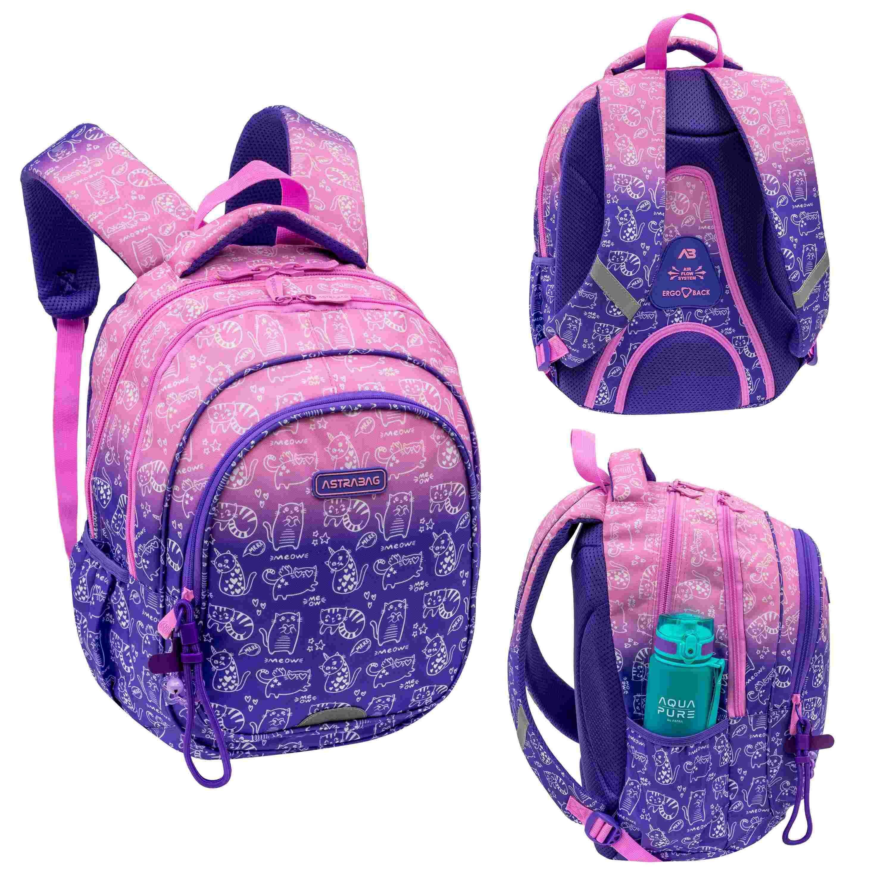 Plecak 3-komorowy Astrabag Kitty