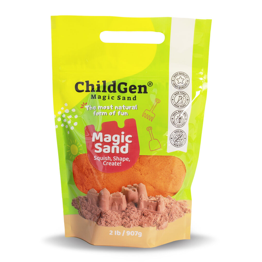 Piasek kinetyczny naturalny opakowanie uzupełniające 907g pomarańczowy