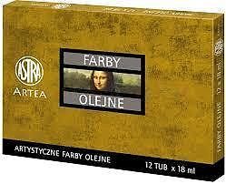 Farby olejne astra 18ml - zestaw nr 2