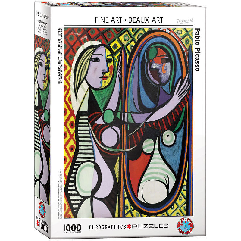 Puzzle 1000 picasso-girl infront of mirror 6000-5853