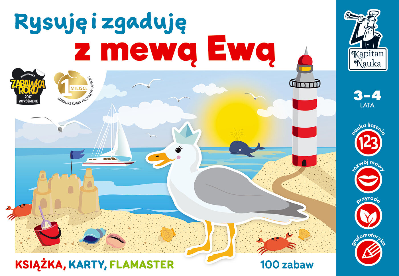 Rysuję i zgaduję z mewą Ewą. Kapitan Nauka