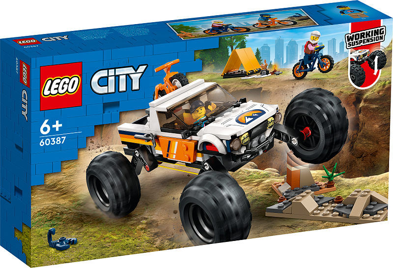 Lego city przygody samochodem terenowym z napędem 4x4 60387