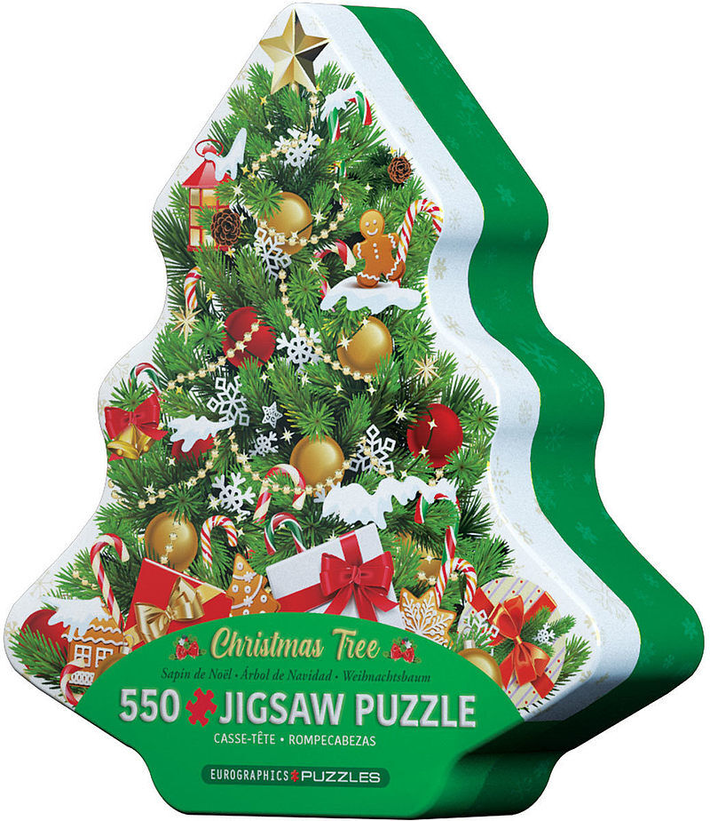 Puzzle 550 tin christmas tree 8551-5663