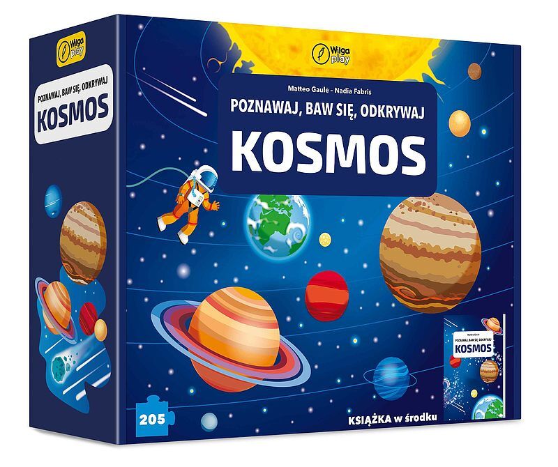 Poznawaj, baw się, odkrywaj. Kosmos. Puzzle 205 elem. + książka