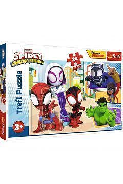 Puzzle 24 Maxi Spidey i przyjaciele
