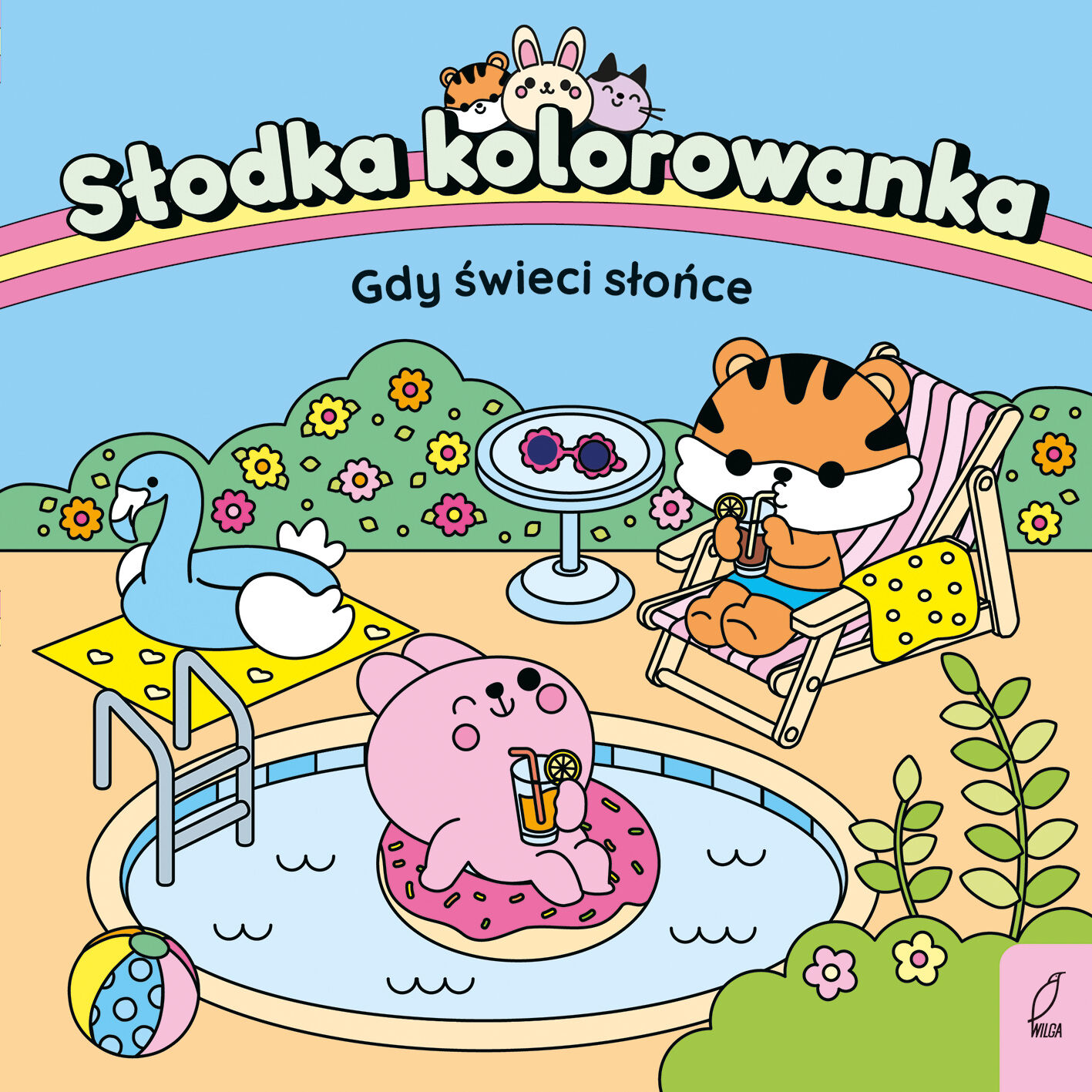 Słodka kolorowanka. Gdy świeci słońce