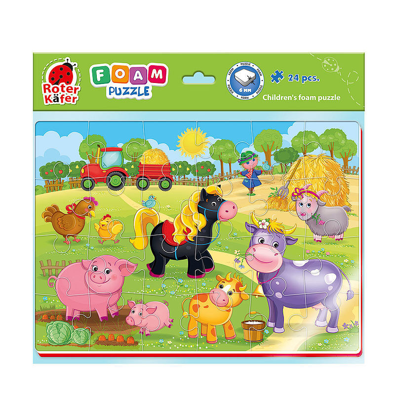 Puzzle piankowe a4 śmieszne obrazki farma rk6020-05