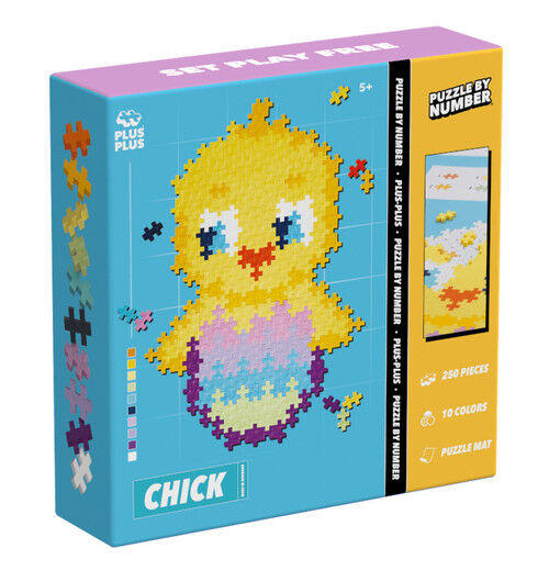 Plus-Plus Puzzle By Number Kurczak - 250 Elementów