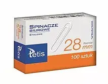 Spinacze biurowe okrągłe 28mm 100 szt paczka 10 sztuk