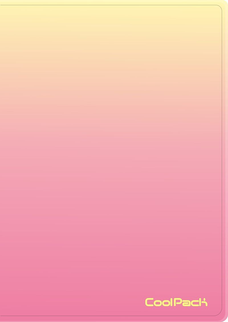 Teczka clear book a4 coolpack gradient 20 koszulek peach