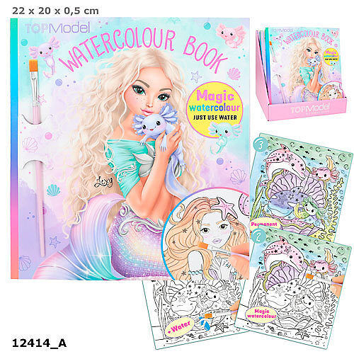 Zestaw watercolour top model z pędzelkiem 12414a