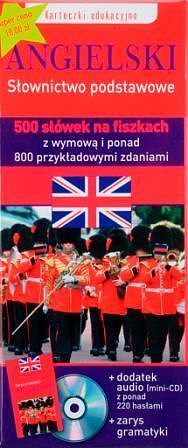 Angielski słownictwo podstawowe karteczki edukacyjne