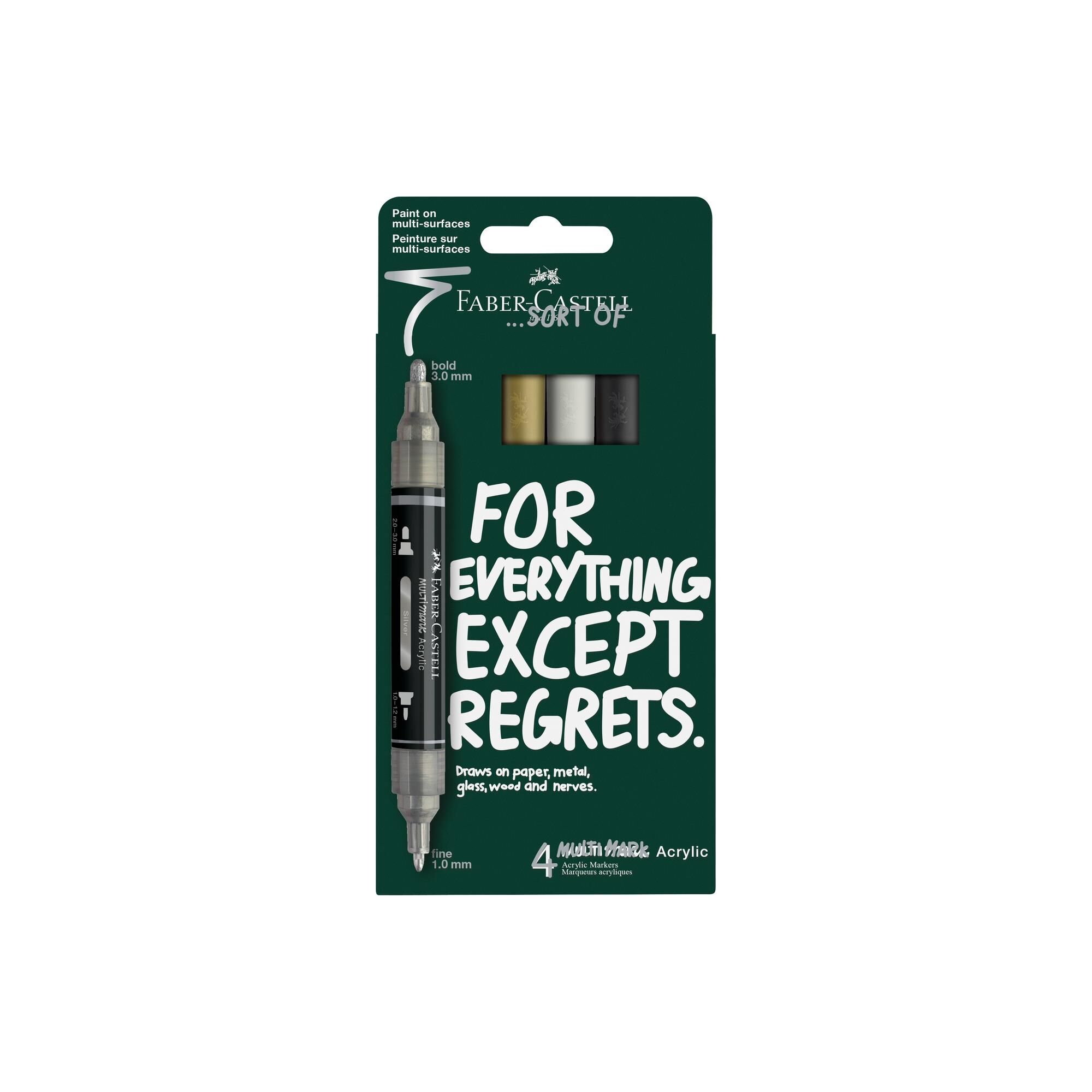 Marker akrylowy Multimark Classics Faber-Castell 4 kolory