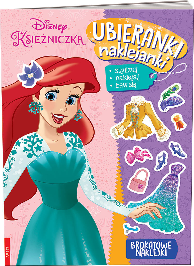 Disney księżniczka ubieranki naklejanki sdu-9110