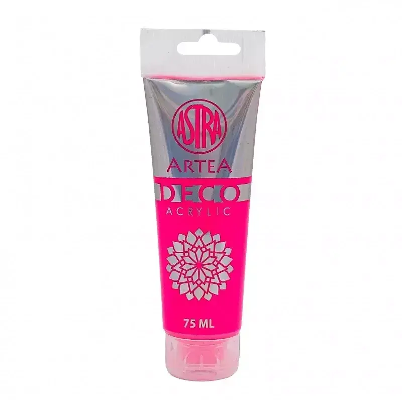 Farba akrylowa deco artea 75 ml tuba neonowy różowy