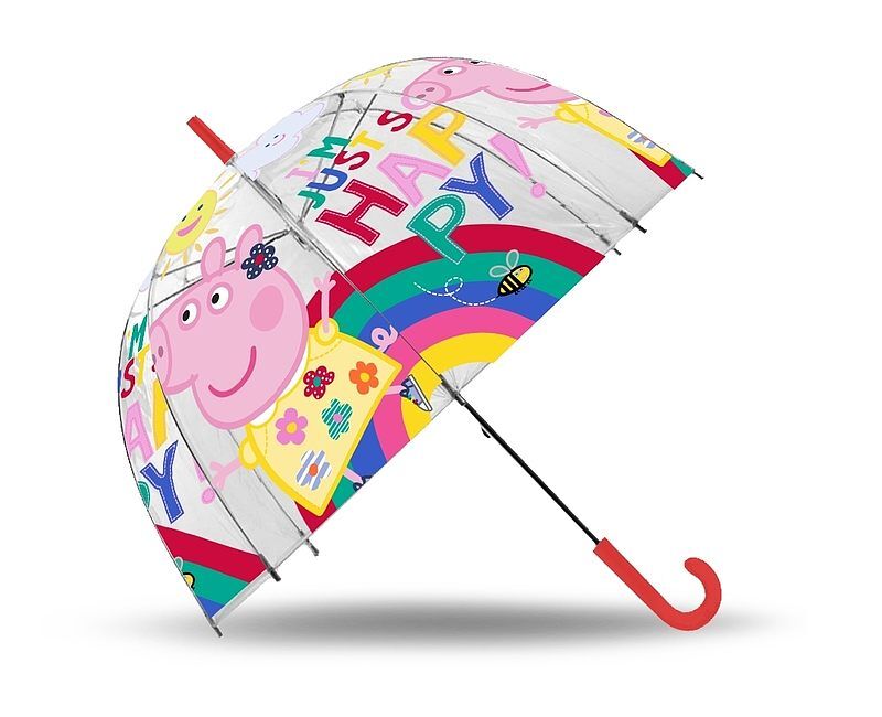 Parasolka przezroczysta manualna 19" peppa pig