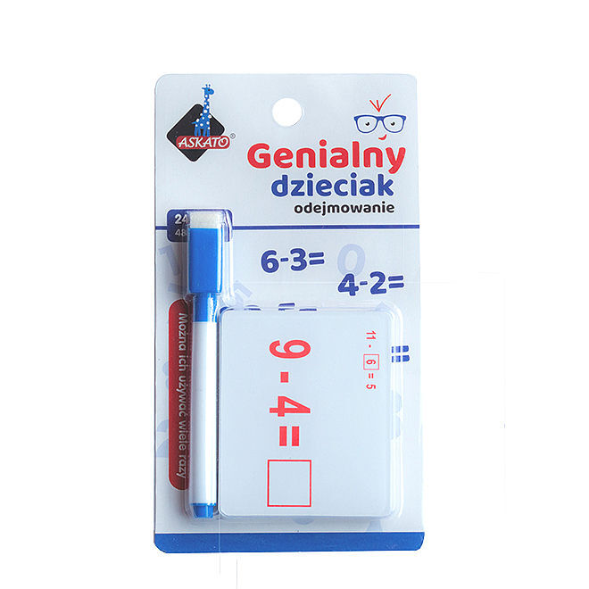 Genialny dzieciak fiszki arytmetyczne odejmowanie 110196