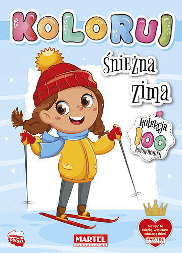 Śnieżna zima. Koloruj